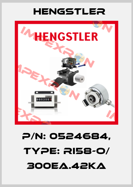 p/n: 0524684, Type: RI58-O/ 300EA.42KA Hengstler