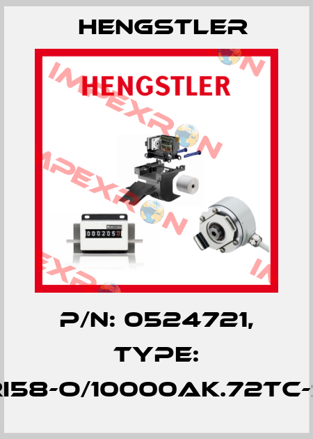 p/n: 0524721, Type: RI58-O/10000AK.72TC-S Hengstler