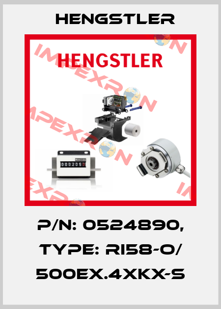 p/n: 0524890, Type: RI58-O/ 500EX.4XKX-S Hengstler