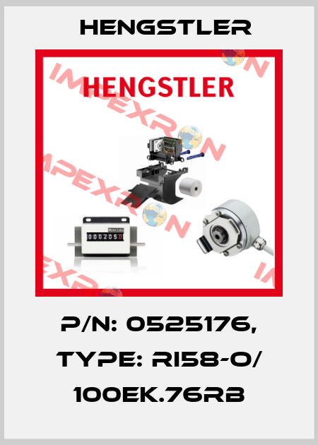 p/n: 0525176, Type: RI58-O/ 100EK.76RB Hengstler