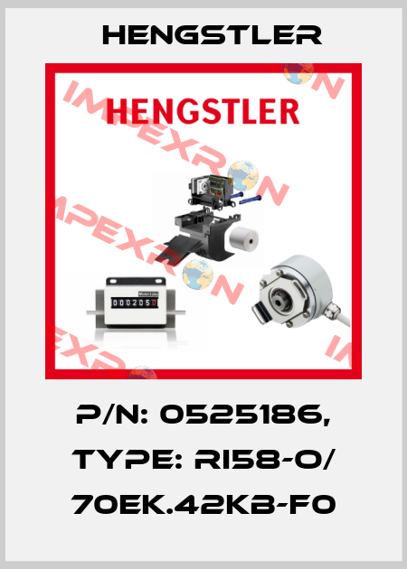 p/n: 0525186, Type: RI58-O/ 70EK.42KB-F0 Hengstler