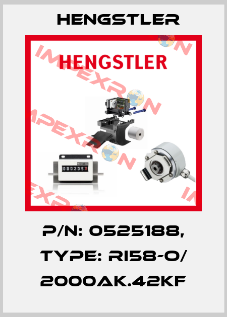 p/n: 0525188, Type: RI58-O/ 2000AK.42KF Hengstler