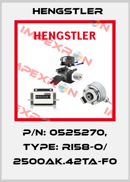 p/n: 0525270, Type: RI58-O/ 2500AK.42TA-F0 Hengstler