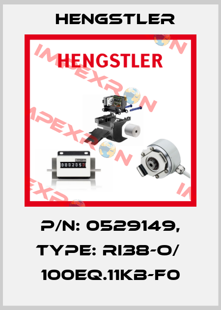 p/n: 0529149, Type: RI38-O/  100EQ.11KB-F0 Hengstler