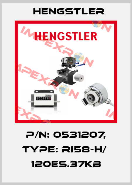 p/n: 0531207, Type: RI58-H/  120ES.37KB Hengstler