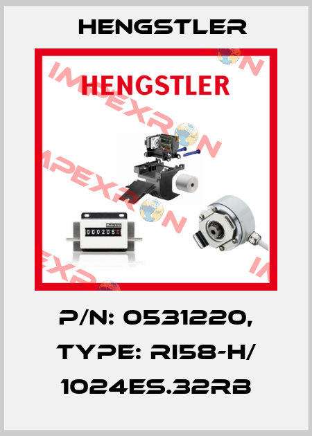 p/n: 0531220, Type: RI58-H/ 1024ES.32RB Hengstler