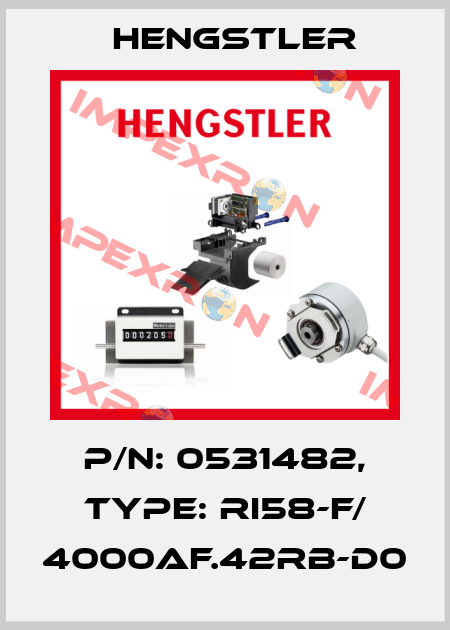 p/n: 0531482, Type: RI58-F/ 4000AF.42RB-D0 Hengstler