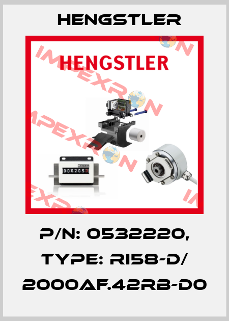 p/n: 0532220, Type: RI58-D/ 2000AF.42RB-D0 Hengstler