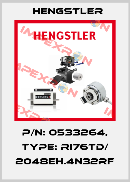 p/n: 0533264, Type: RI76TD/ 2048EH.4N32RF Hengstler