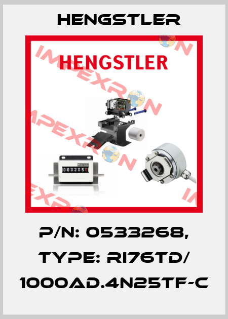 p/n: 0533268, Type: RI76TD/ 1000AD.4N25TF-C Hengstler
