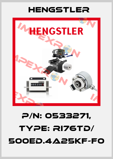 p/n: 0533271, Type: RI76TD/ 500ED.4A25KF-F0 Hengstler