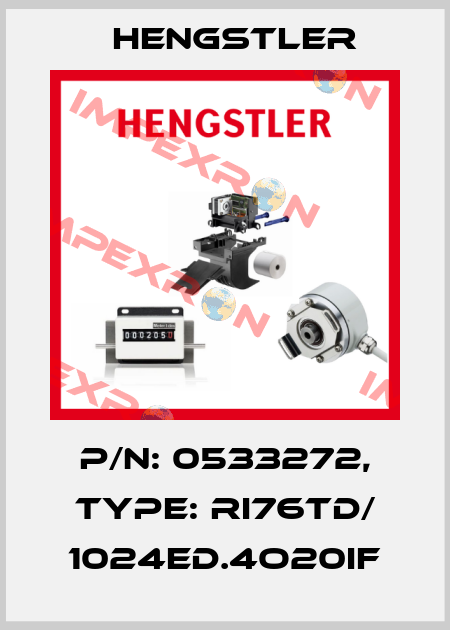p/n: 0533272, Type: RI76TD/ 1024ED.4O20IF Hengstler
