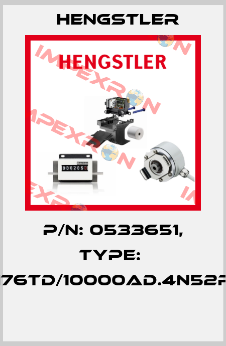 P/N: 0533651, Type:  RI76TD/10000AD.4N52RF  Hengstler
