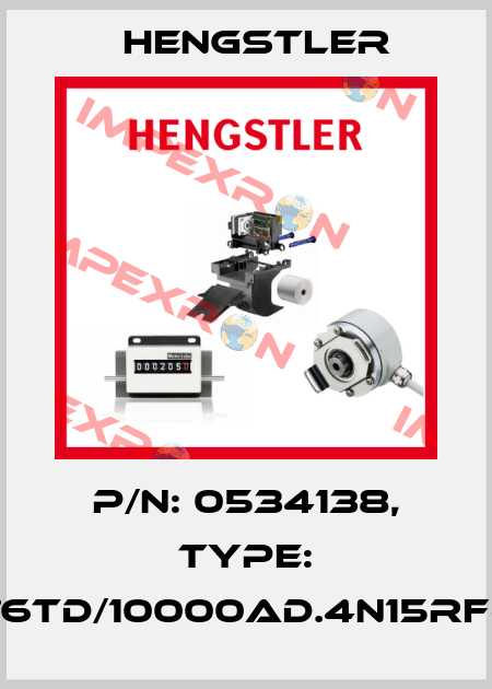 p/n: 0534138, Type: RI76TD/10000AD.4N15RF-F0 Hengstler