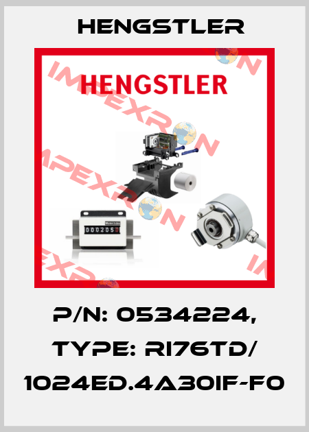 p/n: 0534224, Type: RI76TD/ 1024ED.4A30IF-F0 Hengstler