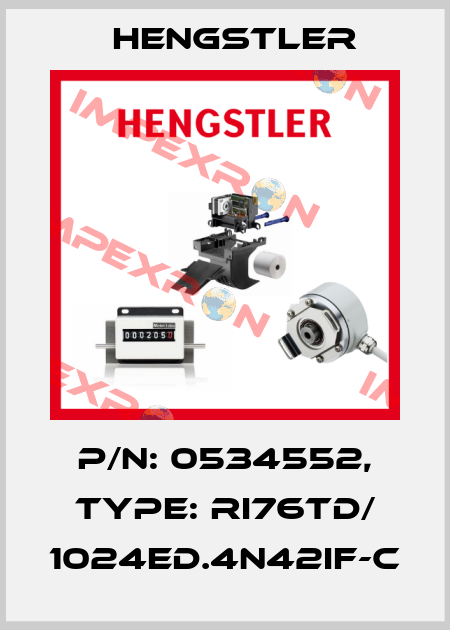 p/n: 0534552, Type: RI76TD/ 1024ED.4N42IF-C Hengstler