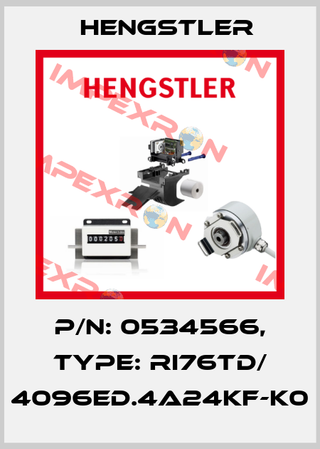 p/n: 0534566, Type: RI76TD/ 4096ED.4A24KF-K0 Hengstler