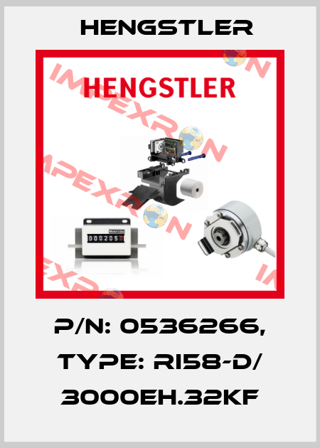 p/n: 0536266, Type: RI58-D/ 3000EH.32KF Hengstler