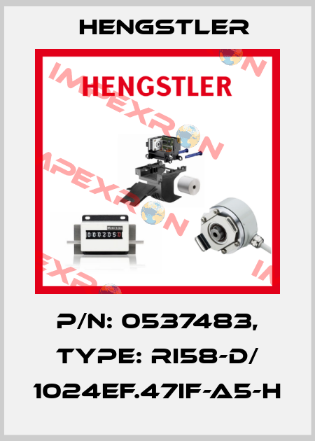 p/n: 0537483, Type: RI58-D/ 1024EF.47IF-A5-H Hengstler