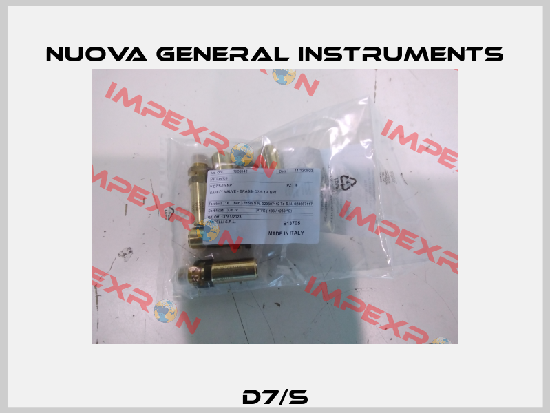 D7/S Nuova General Instruments