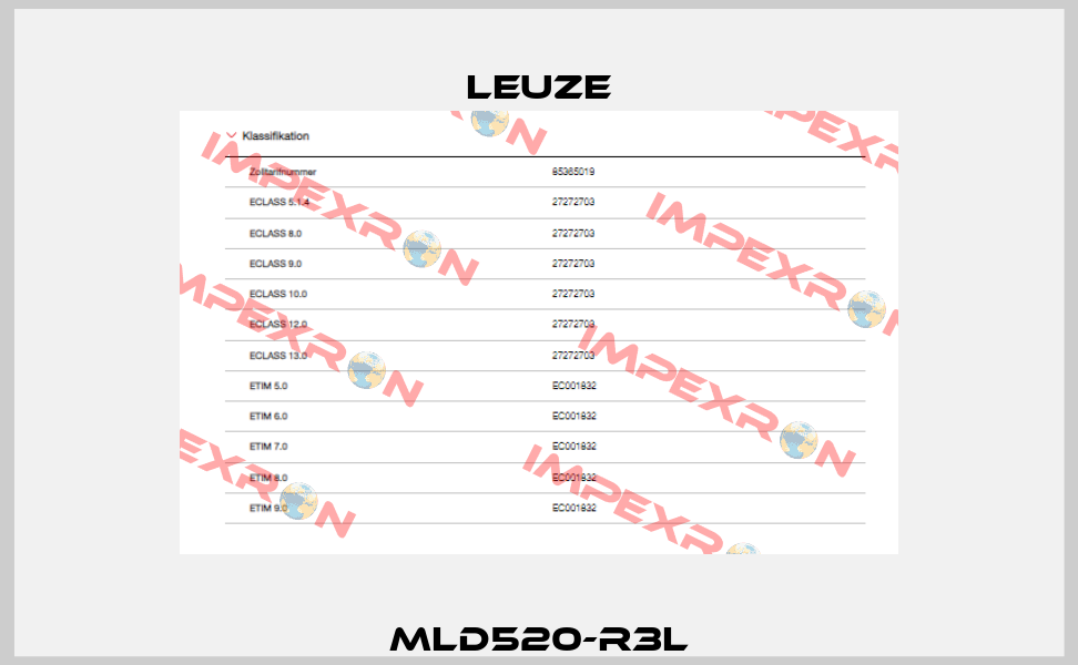MLD520-R3L Leuze