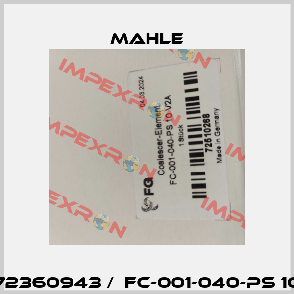 72360943 /  FC-001-040-PS 10 MAHLE