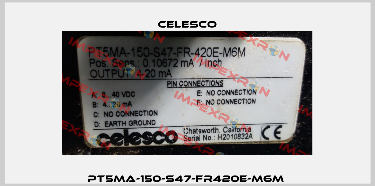 PT5MA-150-S47-FR420E-M6M  Celesco