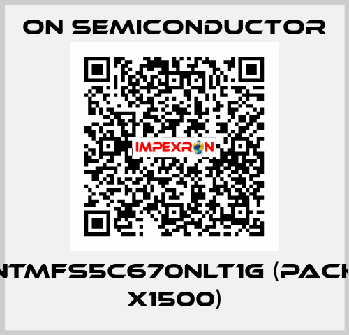 NTMFS5C670NLT1G (pack x1500) On Semiconductor