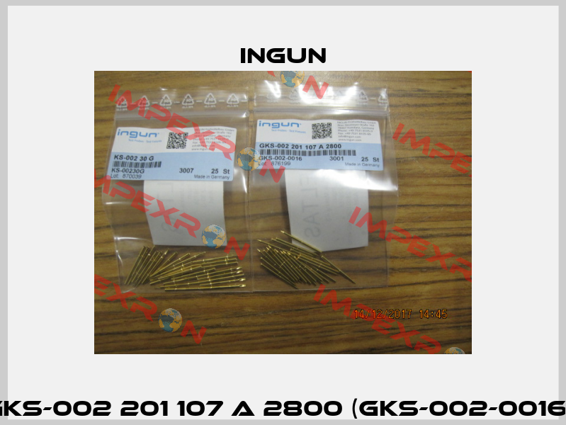 GKS-002 201 107 A 2800 (GKS-002-0016)  Ingun