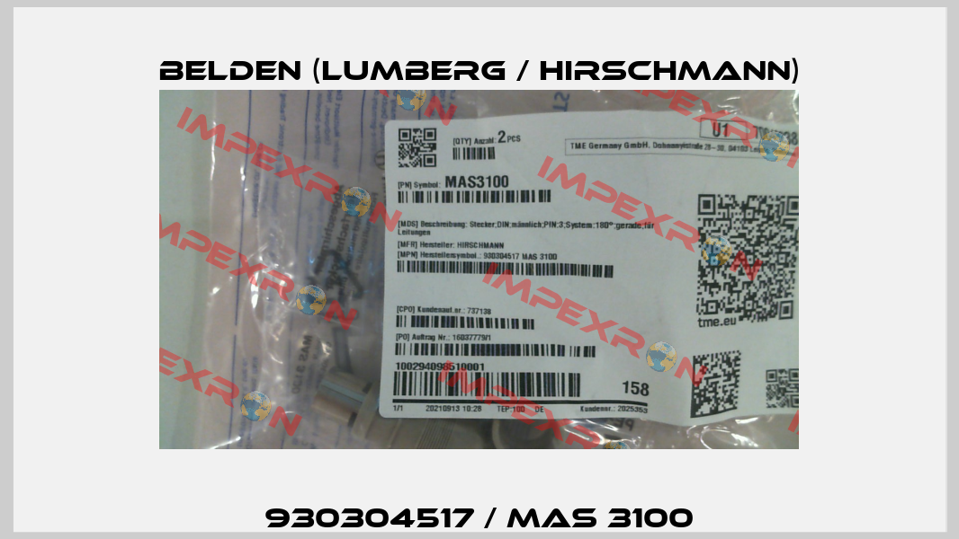 930304517 / MAS 3100 Belden (Lumberg / Hirschmann)