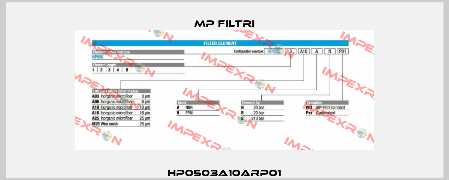 HP0503A10ARP01 MP Filtri
