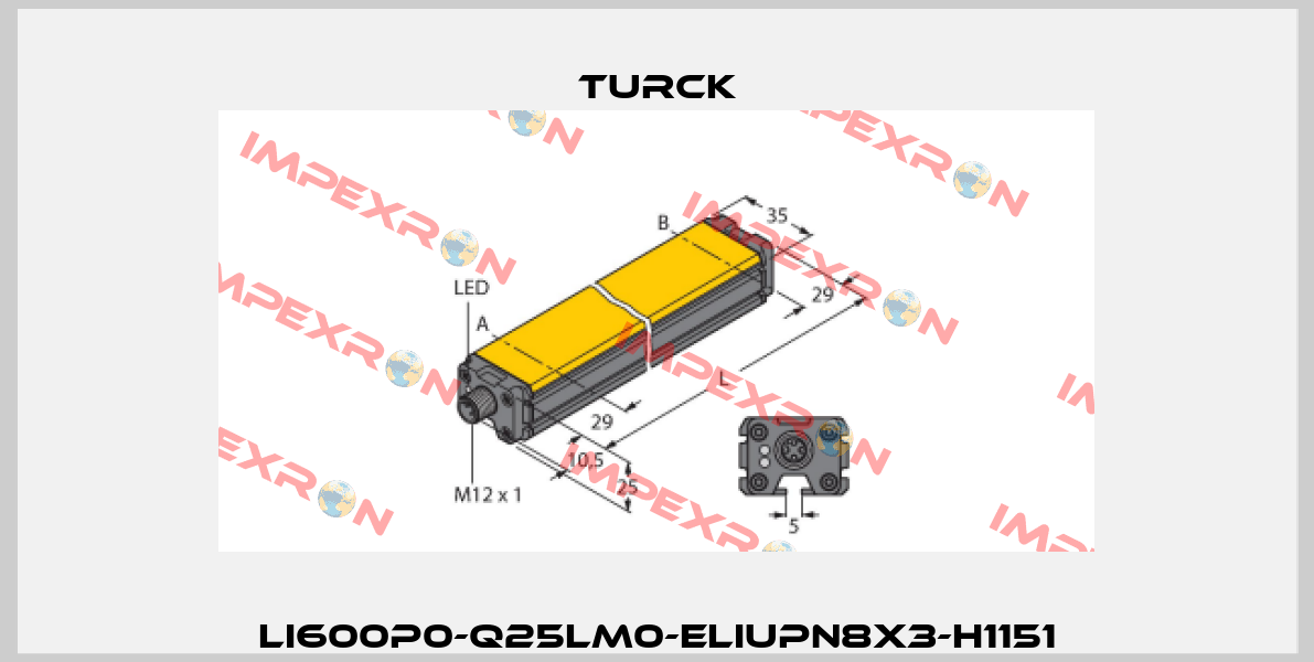 LI600P0-Q25LM0-ELIUPN8X3-H1151 Turck