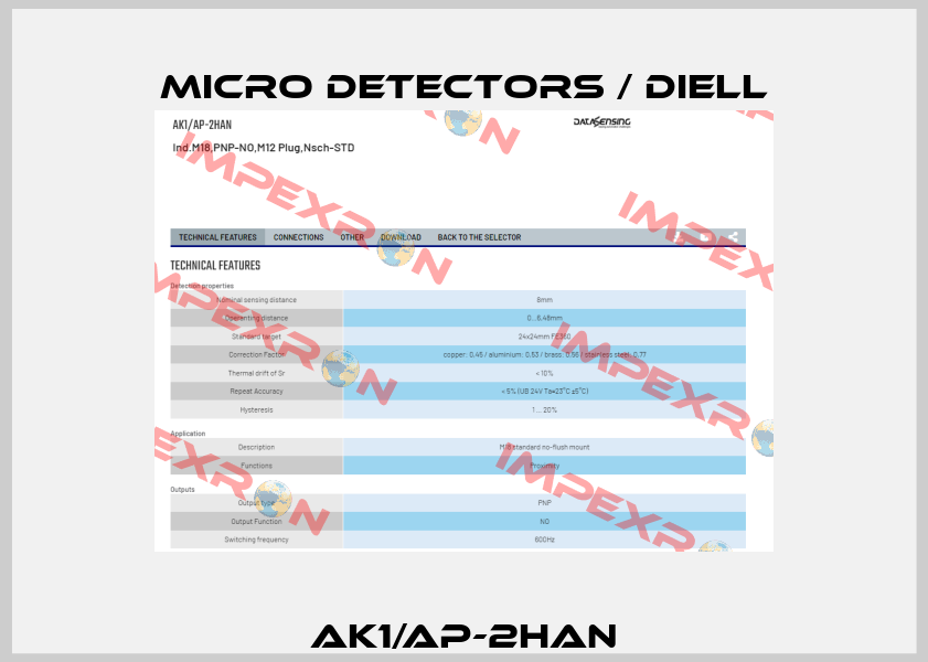 AK1/AP-2HAN Micro Detectors / Diell